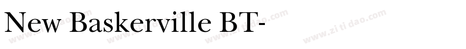 New Baskerville BT字体转换
